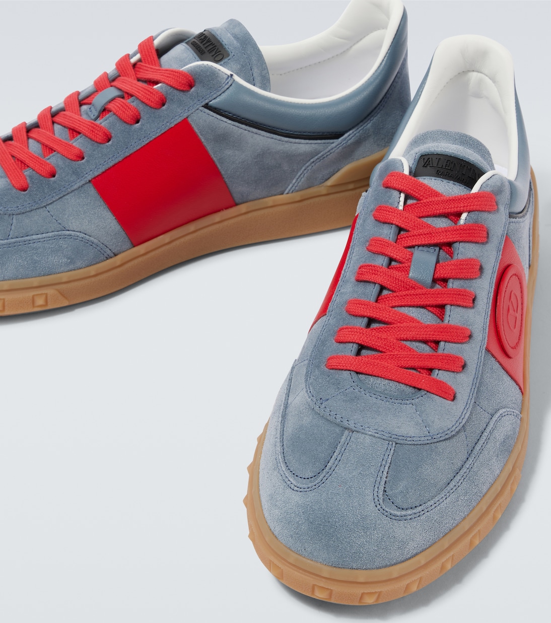Upvillage кожаные кроссовки Valentino Garavani, Grey Coral — фото 3