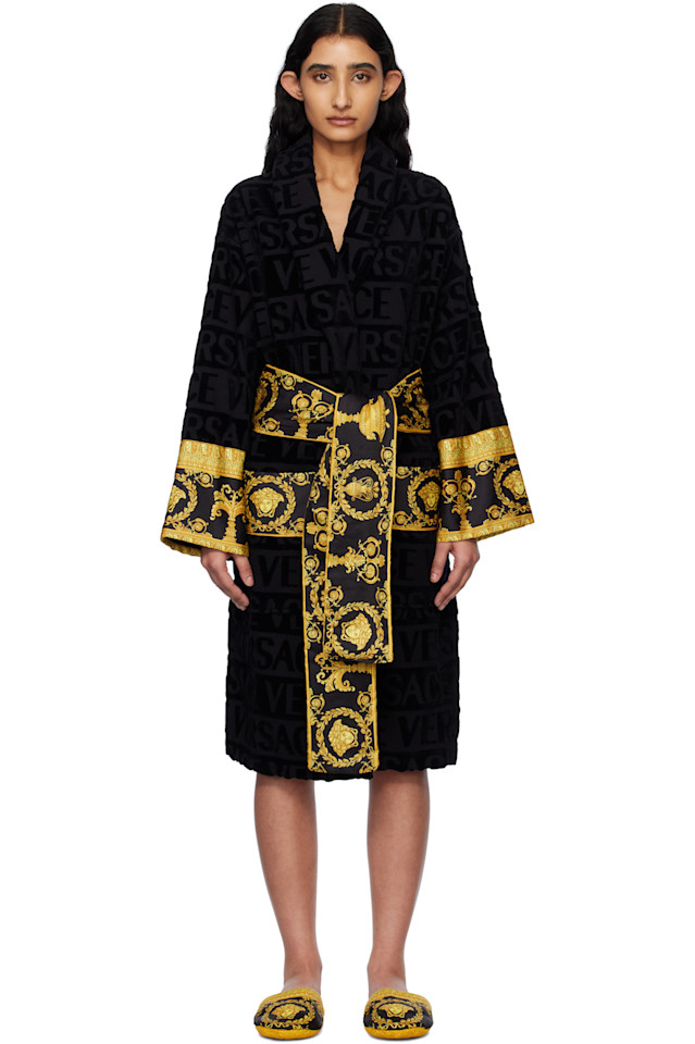 

Банный халат I heart baroque Versace Underwear, черный