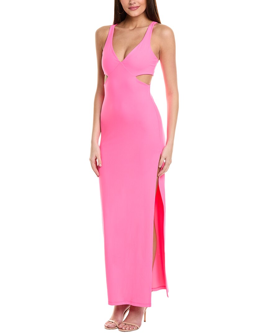 

Платье макси Susana Monaco с боковым разрезом, розовый