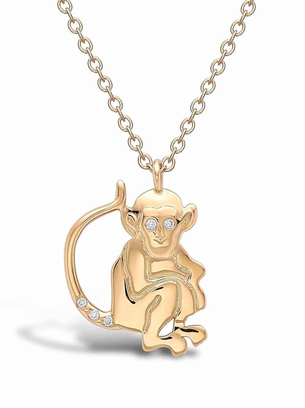 

Подвеска Zodiac Monkey из желтого золота с бриллиантами Pragnell, золотой