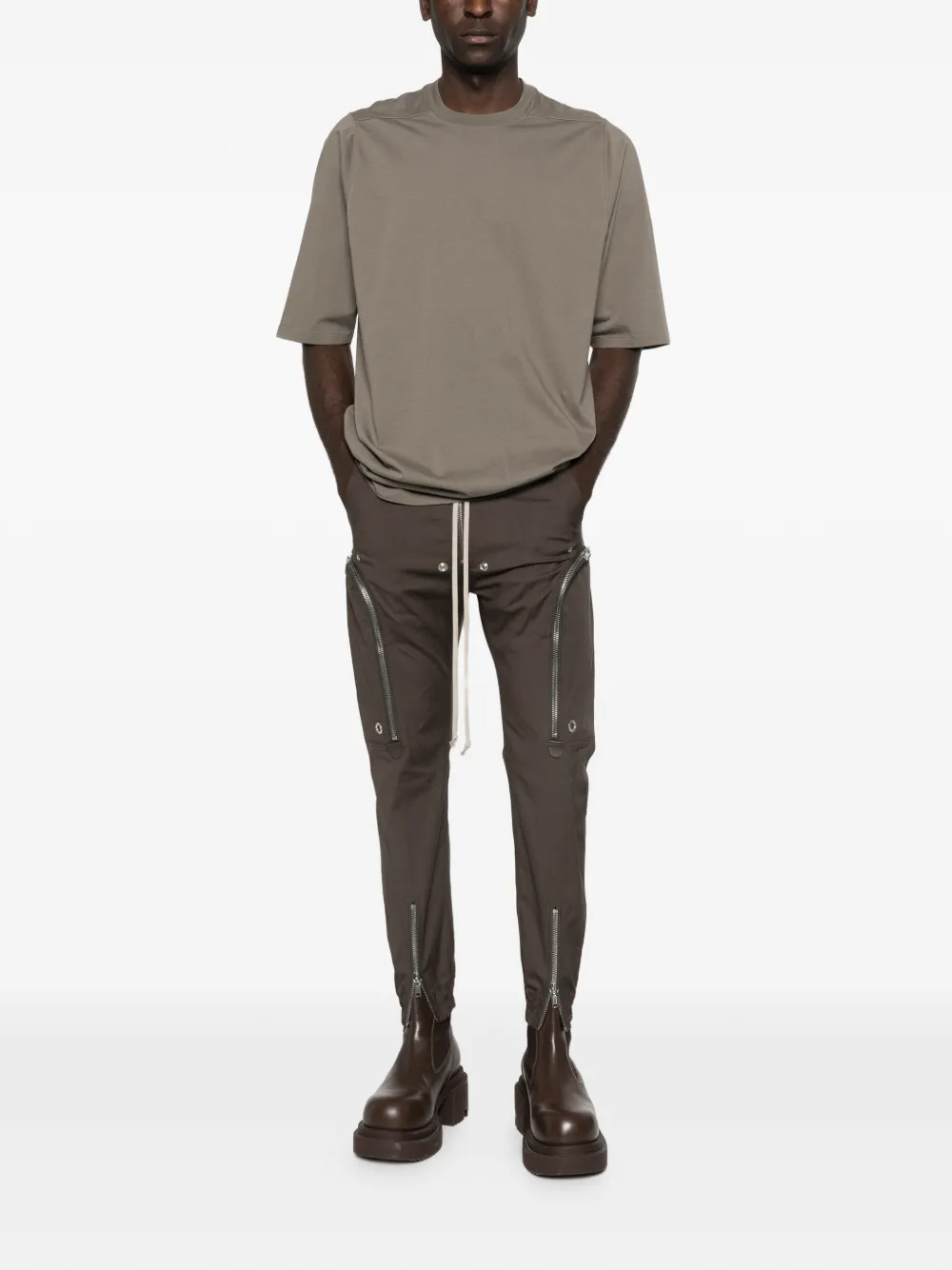Футболка с короткими рукавами Jumbo Rick Owens, коричневый — фото 2