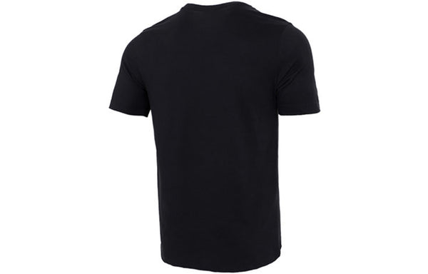 Футболка basketball sports contrasting colors printing round neck short sleeve black Nike, черный — фото 2