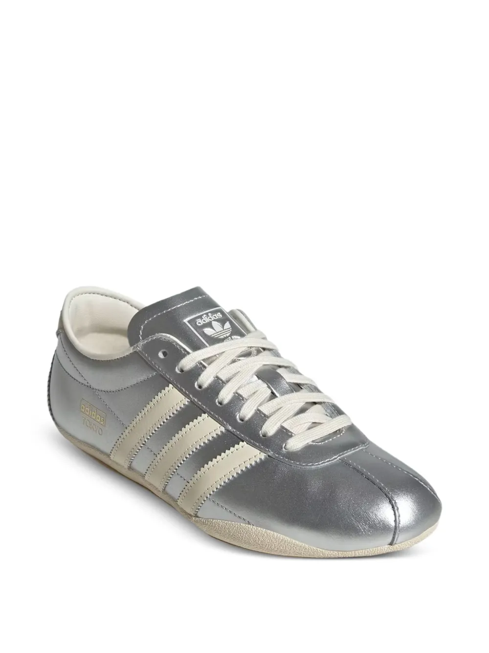 Кроссовки Tokyo Silver Metallic / Cream White adidas, серебряный — фото 2