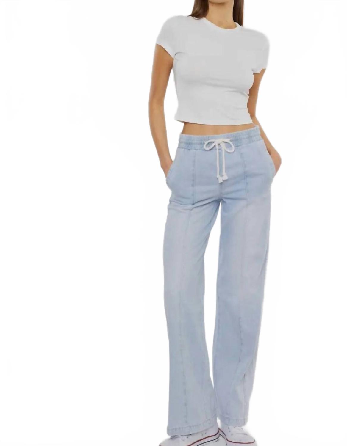 

Алина ультра-высокие джинсы с широкими штанинами в светлой стирке KanCan, Light Wash