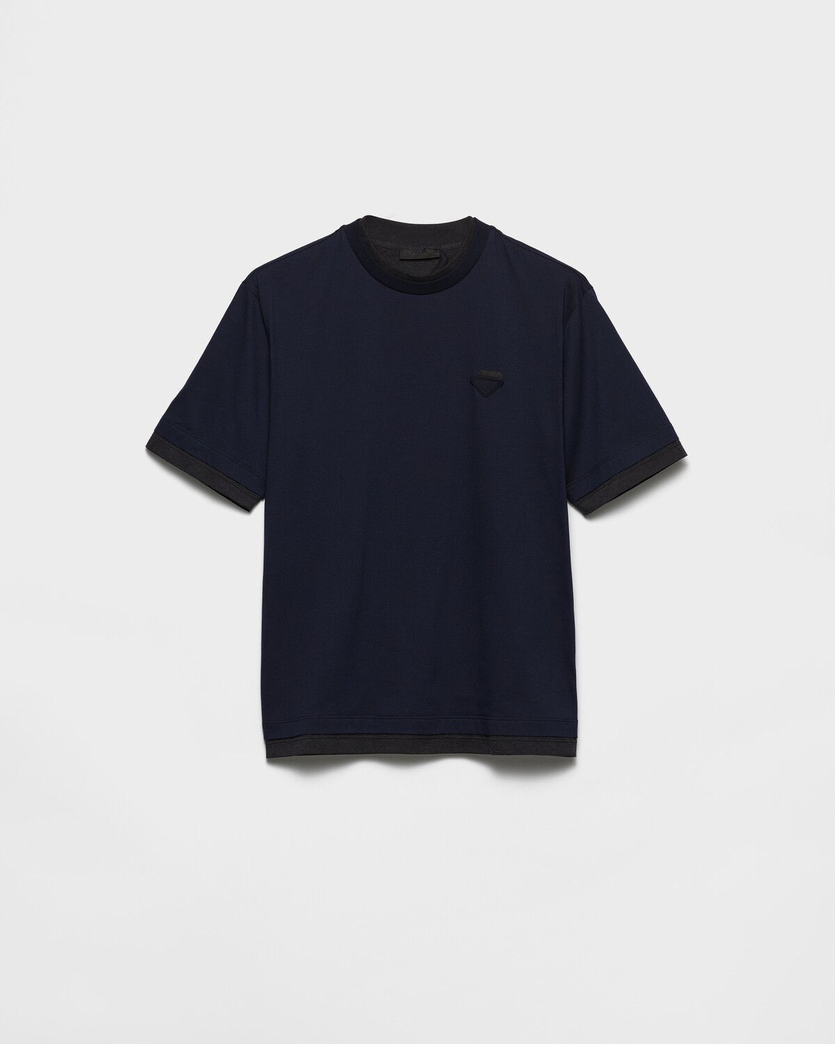 

Хлопковая футболка Prada, синий