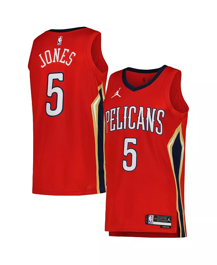 Мужская джерси Herbert Jones Red New Orleans Pelicans Replica Swingman - Statement Edition Jordan — фото 4
