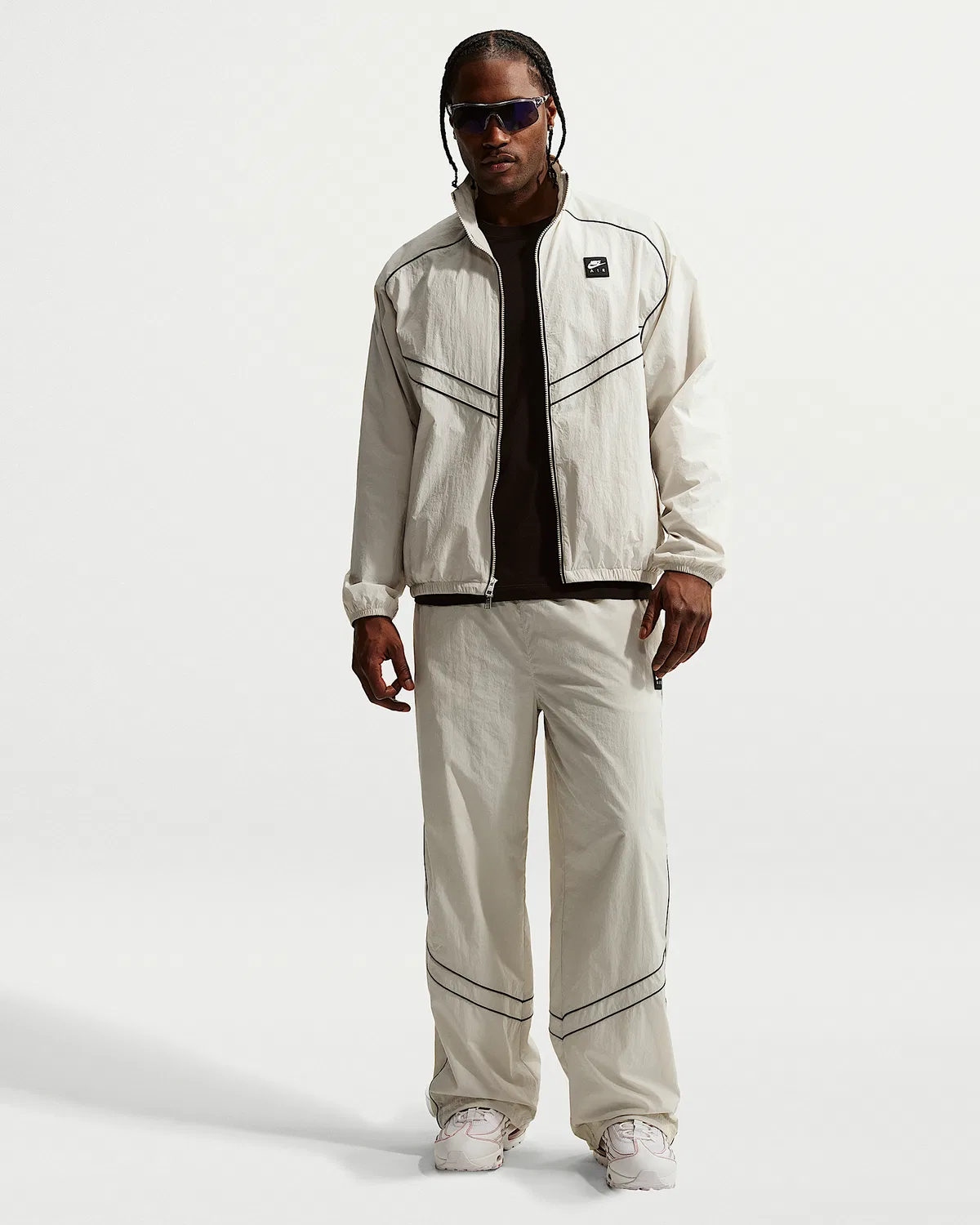 Мужская ветровка Windrunner Nike Air, Light Bone — фото 4