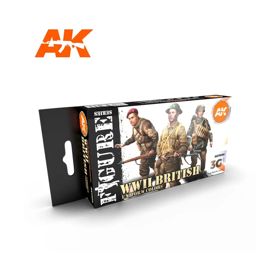 

Цвета британской униформы времен Второй мировой войны, 3rd Gen Acrylic Paint Sets