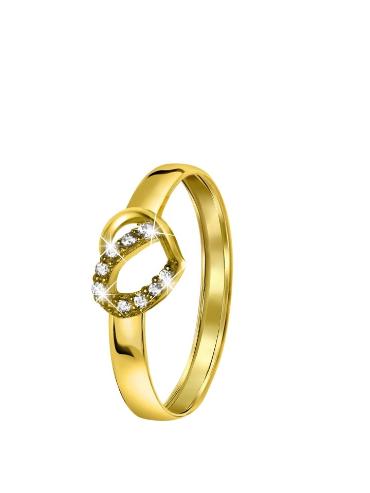 

Кольцо в форме сердца из золота 585 пробы Lucardi