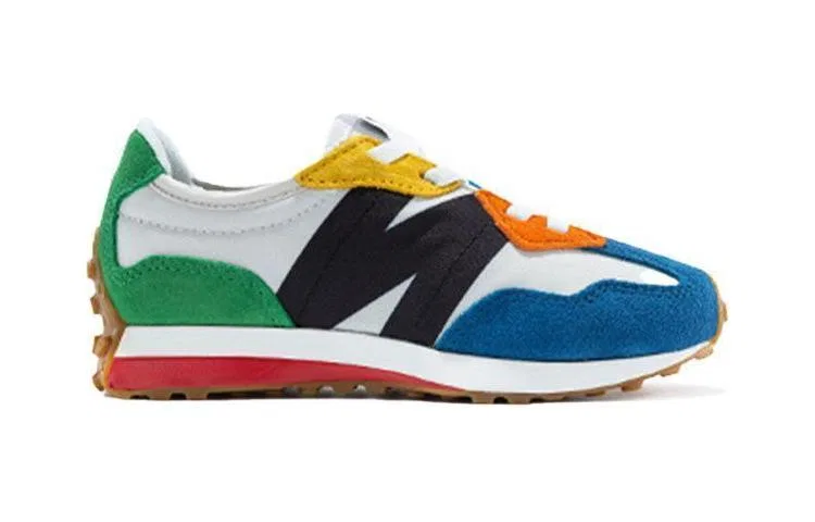Детские кроссовки с замшевым верхом New Balance 327, Wide (W), серые — фото 3