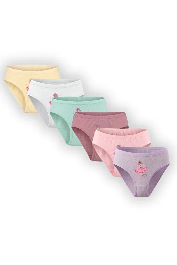 Детский комплект трусов из хлопка для девочек Tatlıcottonkids, Balerin