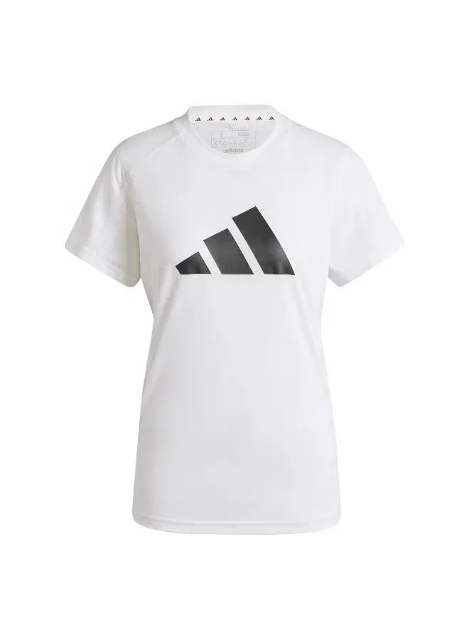 Футболка тренировочная с принтом Workout Essentials Big Performance Logo Adidas, белая — фото 2