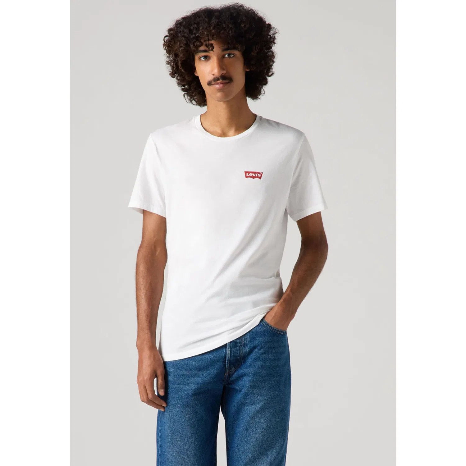 Мужская футболка с логотипом Levi's, Black/White — фото 4
