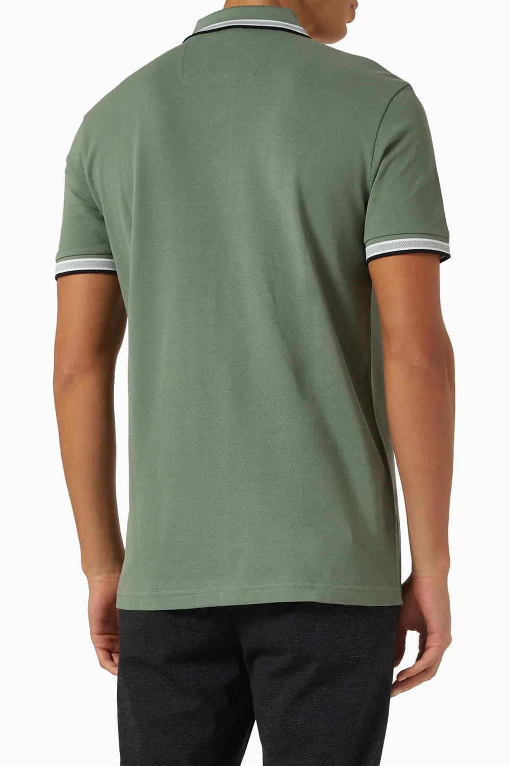 Рубашка поло хлопковое пике Paddy Polo Shirt BOSS, зеленый — фото 3