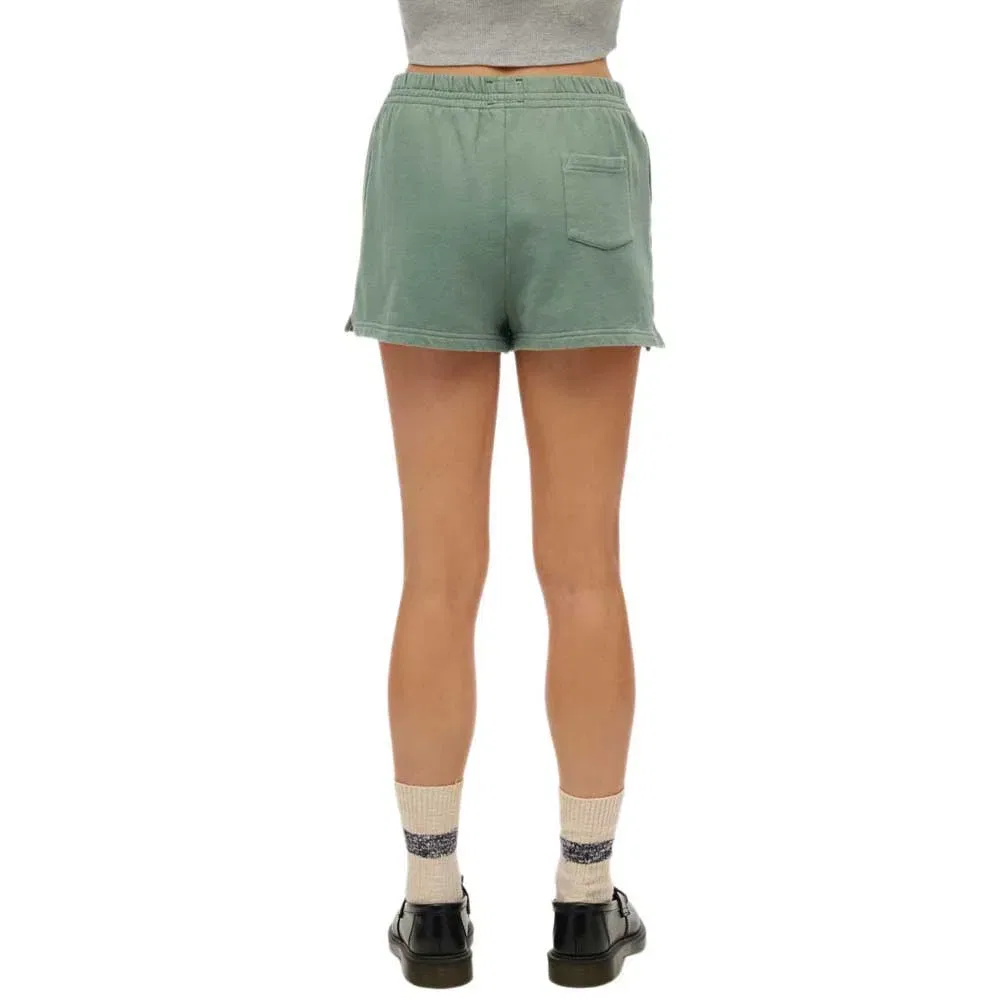 Женские шорты с тональной вышивкой Athletic Superdry, Green — фото 2