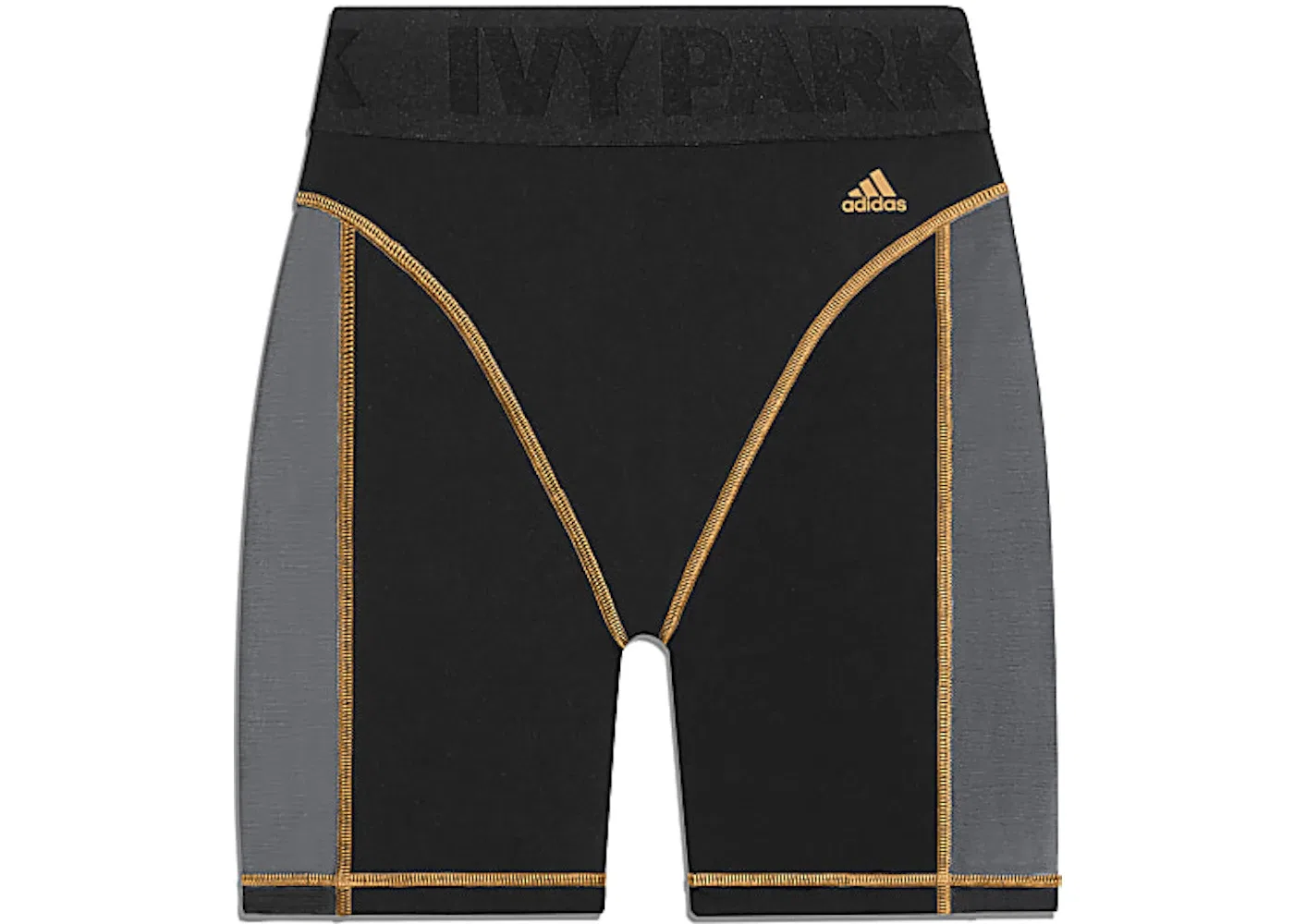 Женские велосипедные шорты с контрастной строчкой Adidas Ivy Park, Black