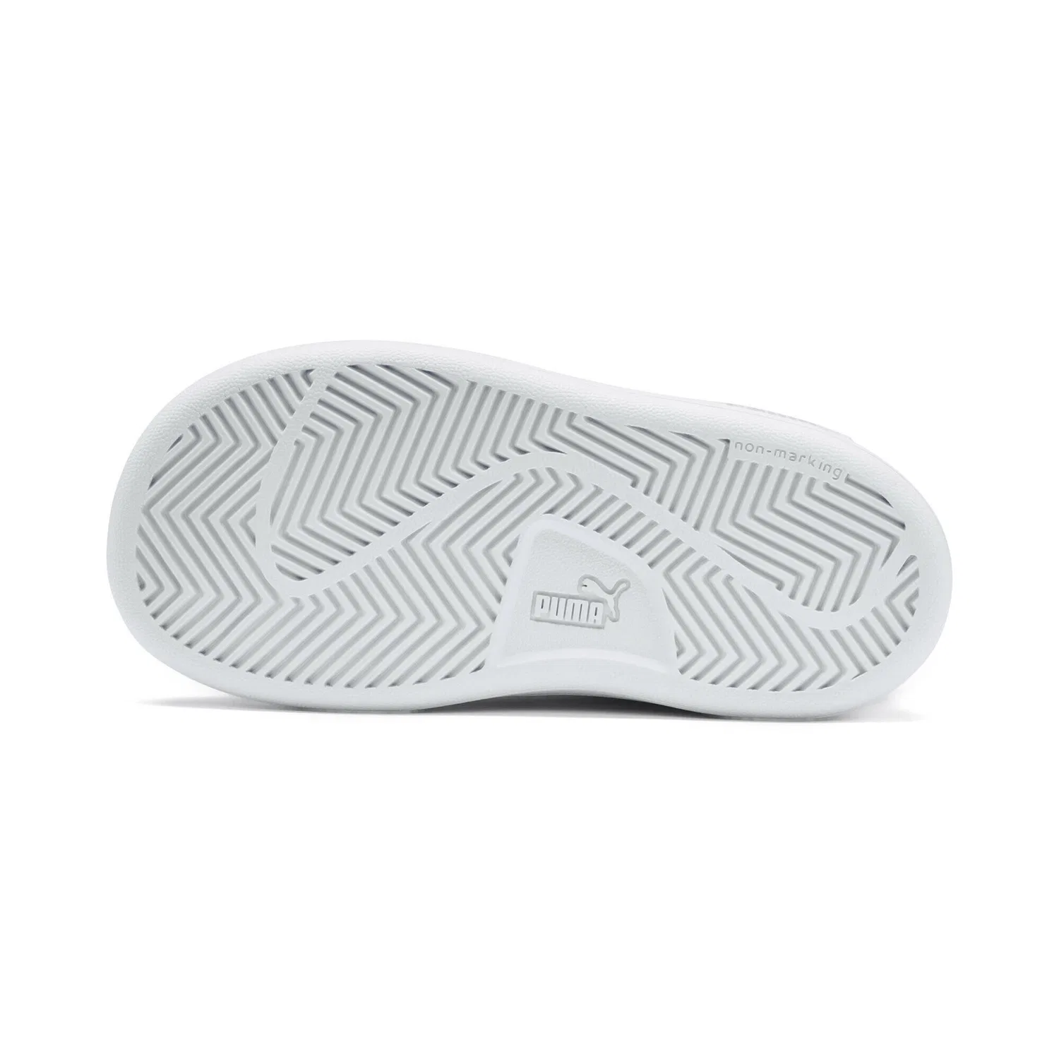 Детские кожаные кроссовки Smash v2 Puma, Weiss — фото 4