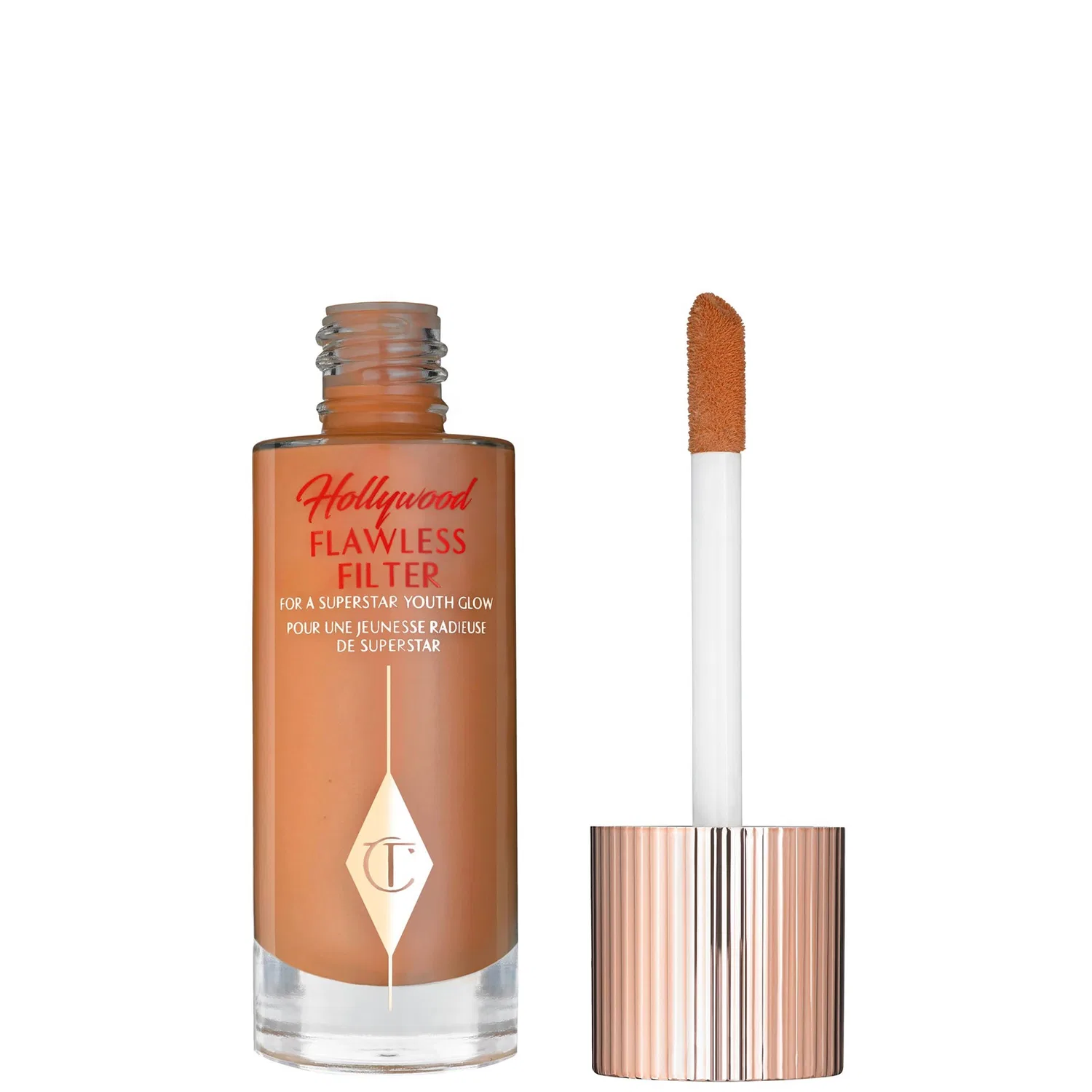 Осветляющая основа под макияж Hollywood Flawless Filter Charlotte Tilbury, 30 мл, 6 Dark Tan