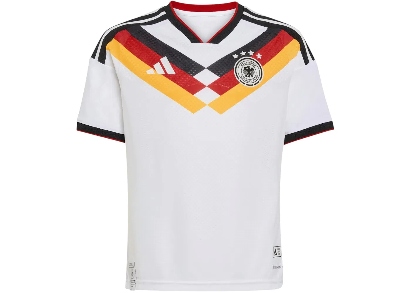 Детская футбольная футболка с коротким рукавом Jersey Adidas, White
