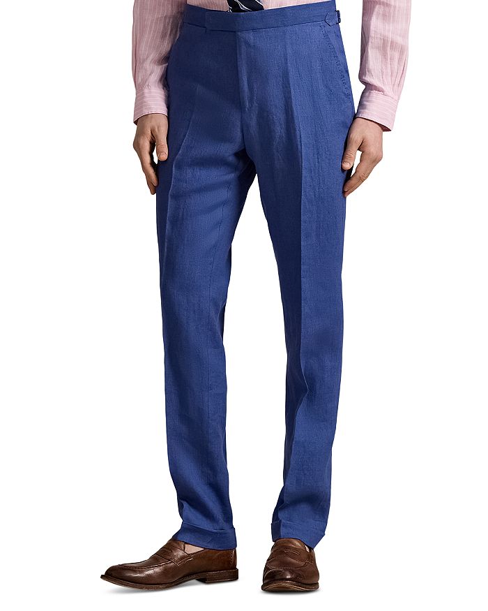 

Льняные брюки от костюма Polo Ralph Lauren, синий