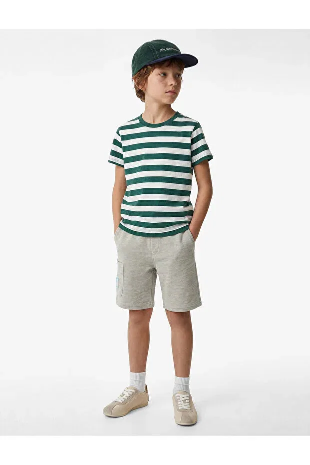 Детские шорты для мальчиков хлопковые cargo Koton, Gray