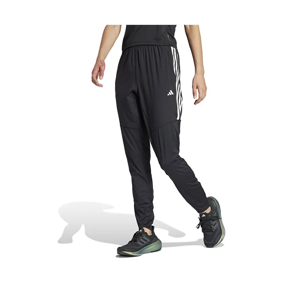 Женские спортивные штаны с принтом Own the Run 3 Stripes adidas, Черный
