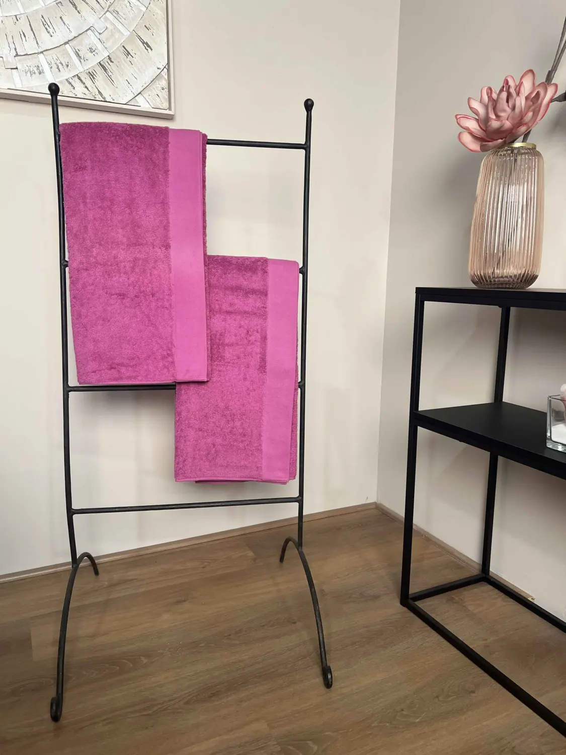 

Комплект полотенец Somma Origami Sponge 100×160, 2 предмета, розовый