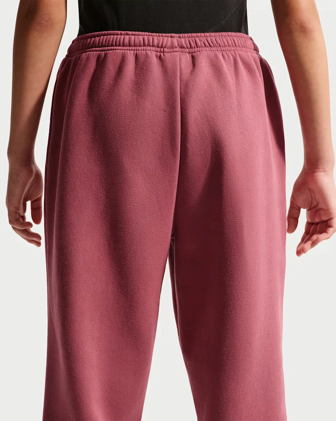 Свободные брюки для девочек Nike Sportswear Studio Fleece, Pink Smoke/White — фото 3
