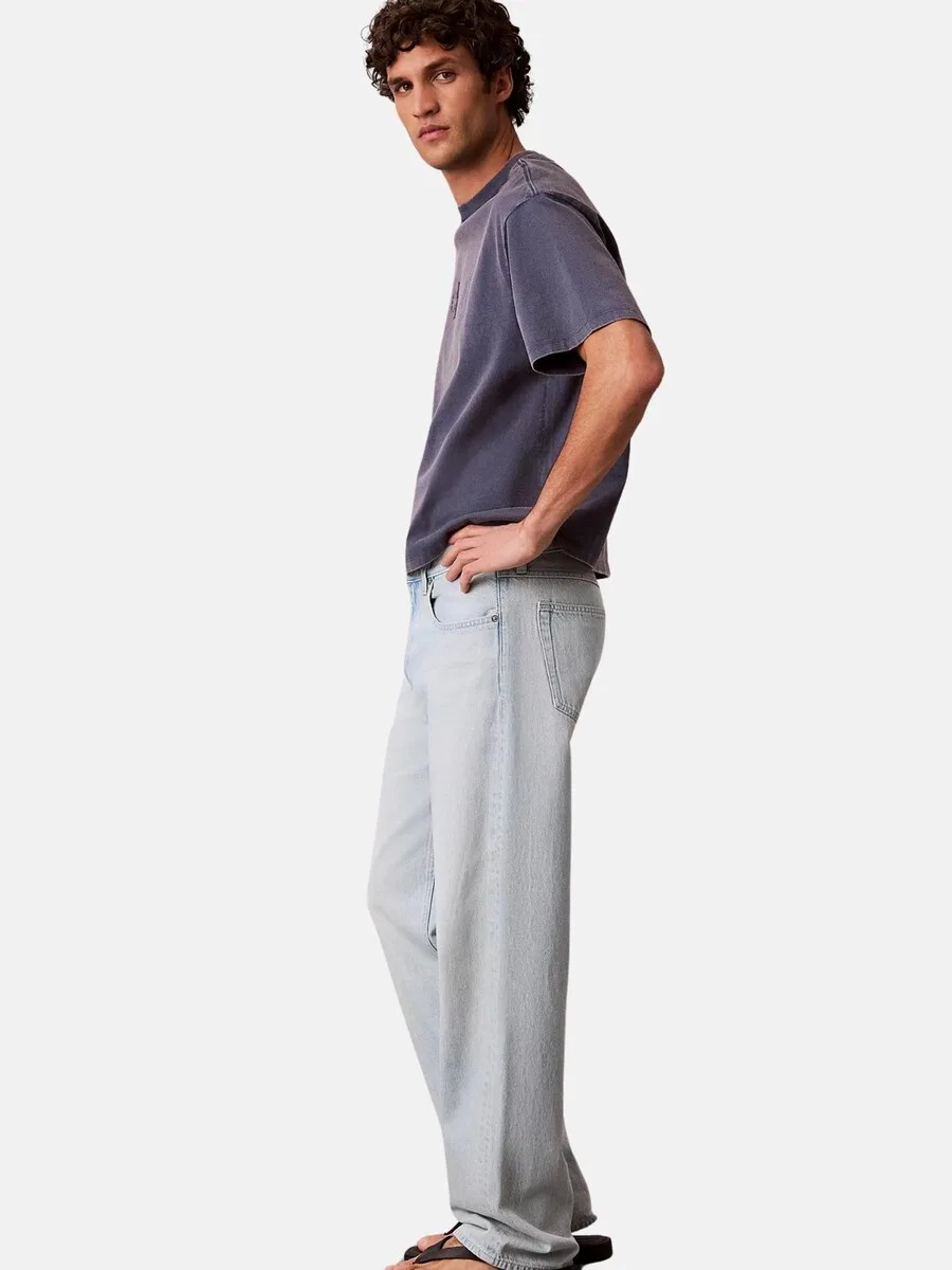 Джинсы Calvin Klein Regular 'CALVIN KLEIN 90S STRAIGHT VINTAGE PANTALONE' светло-голубого цвета — фото 3
