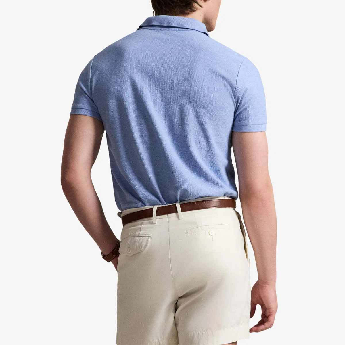 Хлопковая рубашка-поло с вышитым логотипом Polo Ralph Lauren — фото 4