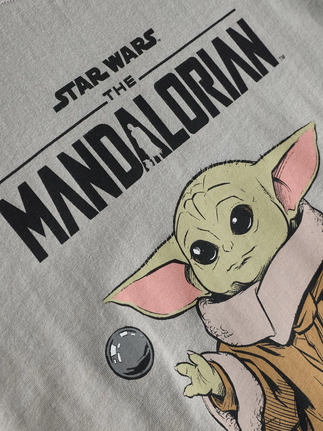 Футболка с принтом Mandalorian Next, угольно-серый — фото 4