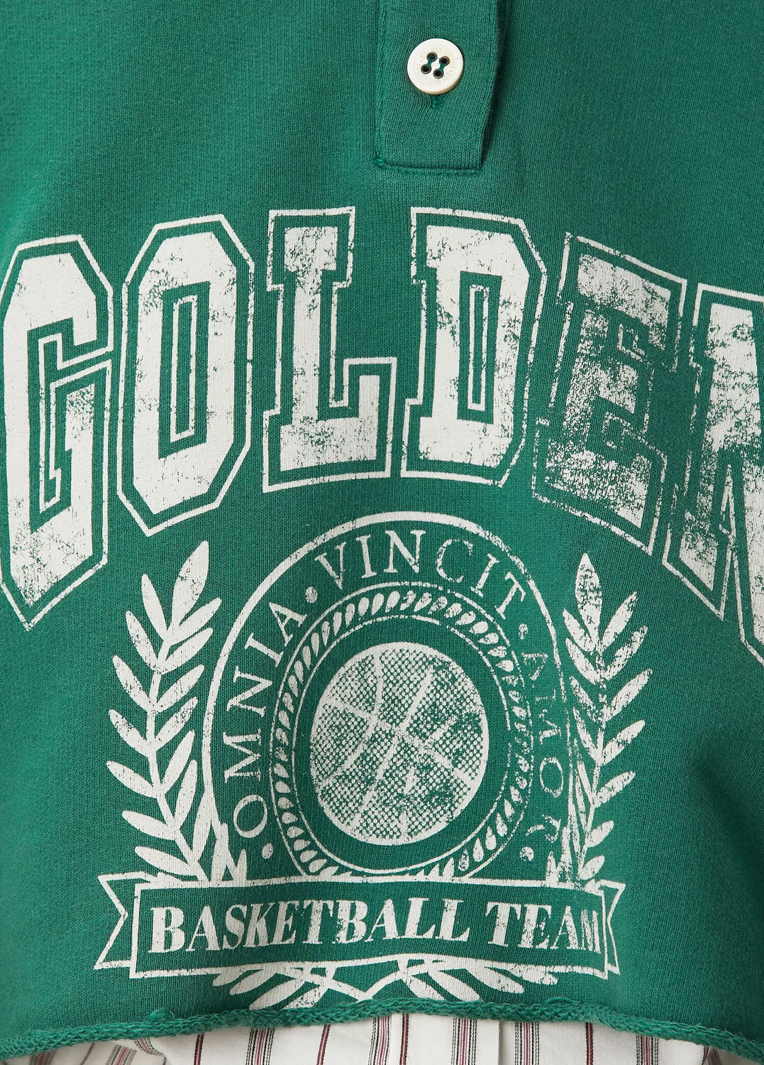 Свитшот женский Golden Goose, темно-зеленый — фото 4