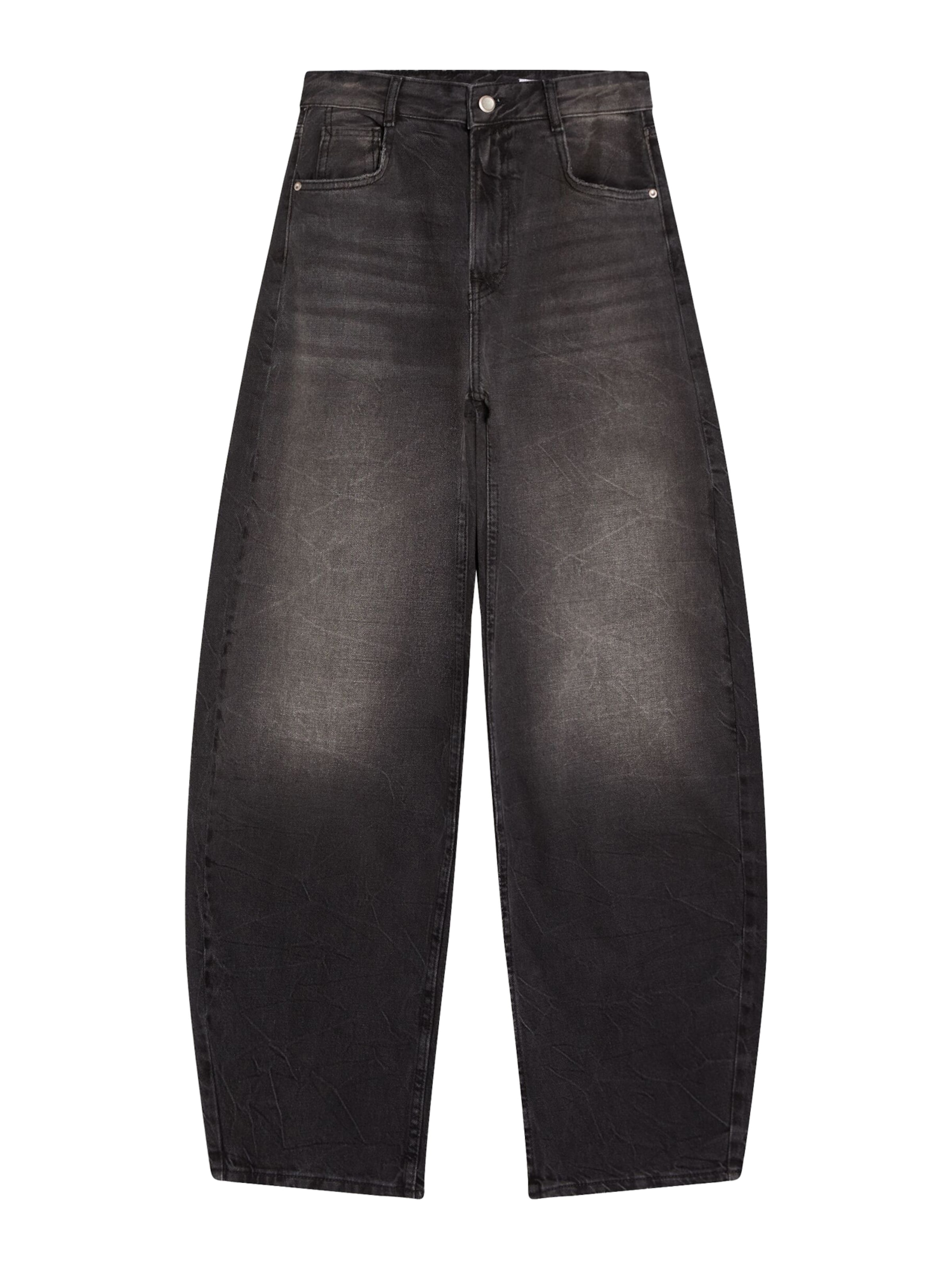 

Bershka Джинсы Barrel в черном дениме