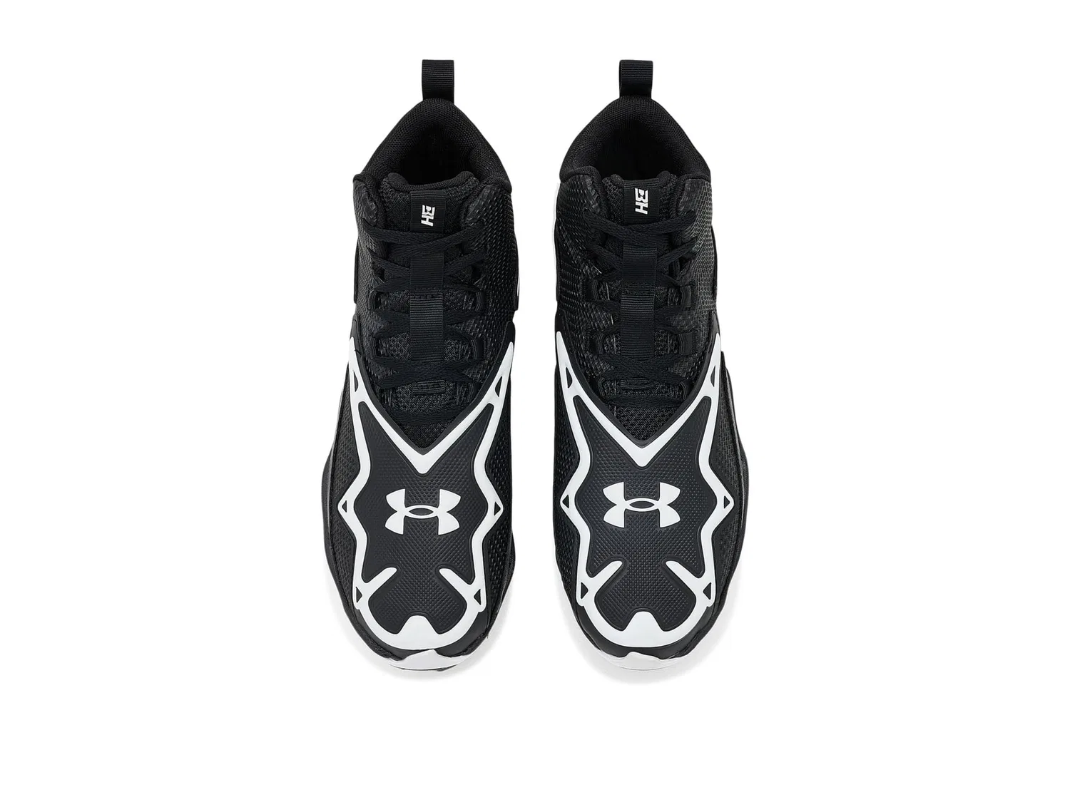Бейсбольные бутсы Harper 11 RM Jr. Baseball RM Cleats (для малышей, маленьких и больших детей) Under Armour Kids, Black/White/White — фото 3