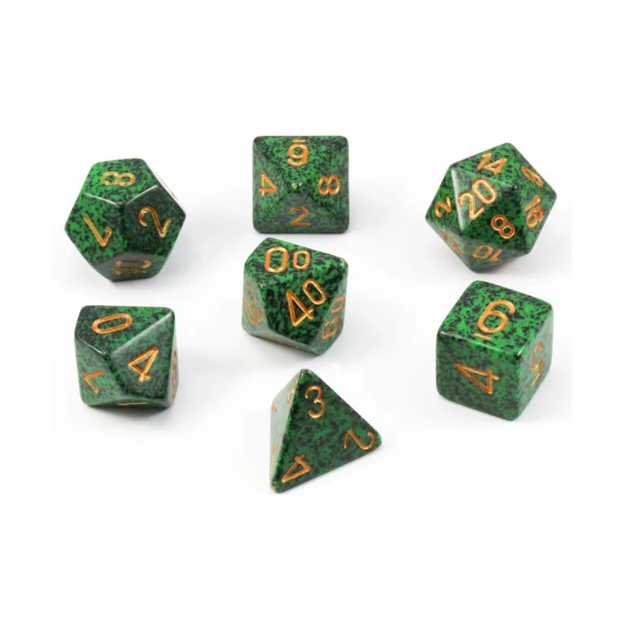 

Поликомплект Golden Recon (7), Dice - Speckled (Koplow)