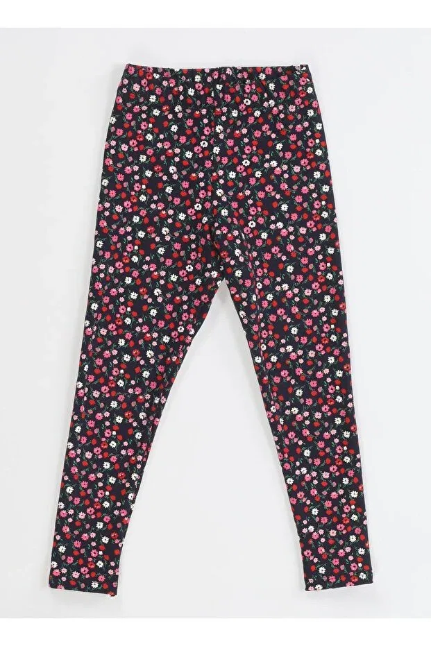 Детские леггинсы для девочек с принтом Casabony, Black Printed