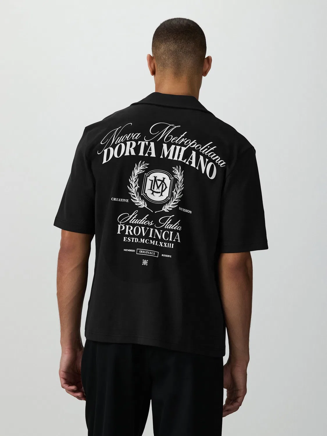 Рубашка с принтом, свободная, Black Jersey Print Next, черный
