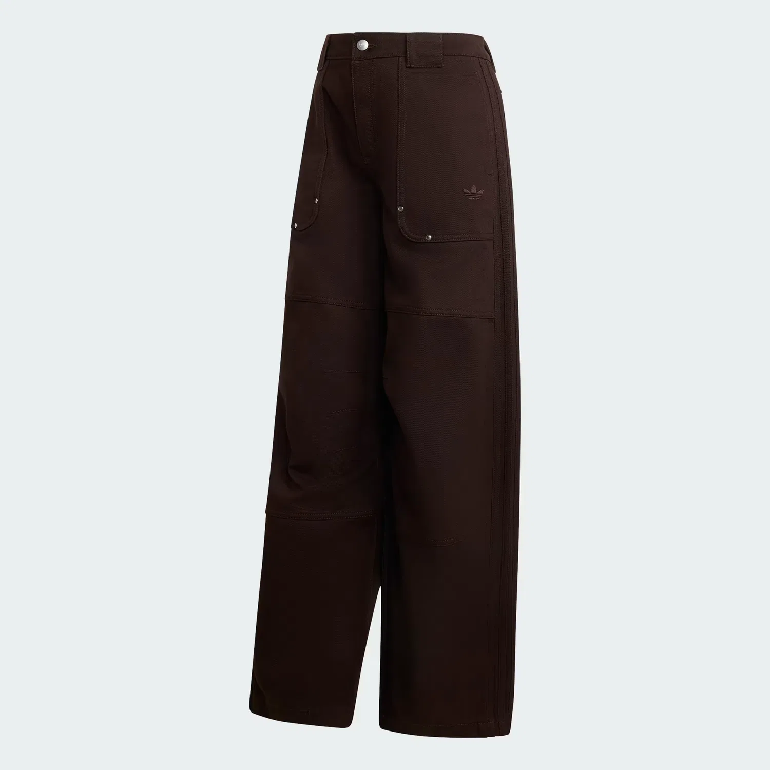 Женские брюки свободного кроя Premium Essentials Canvas Pants Adidas Originals, Aurora Coffee — фото 4