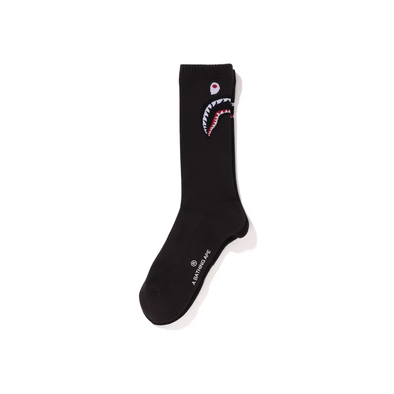 Детские носки с принтом Crew Socks Unisex A BATHING APE, White WHX — фото 3