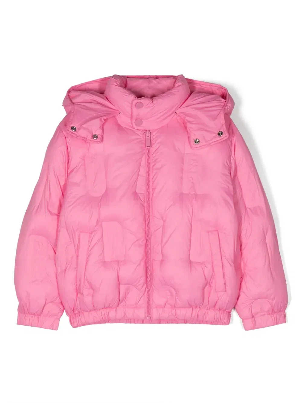 Пуховик со съемным капюшоном Dsquared2 Kids, розовый