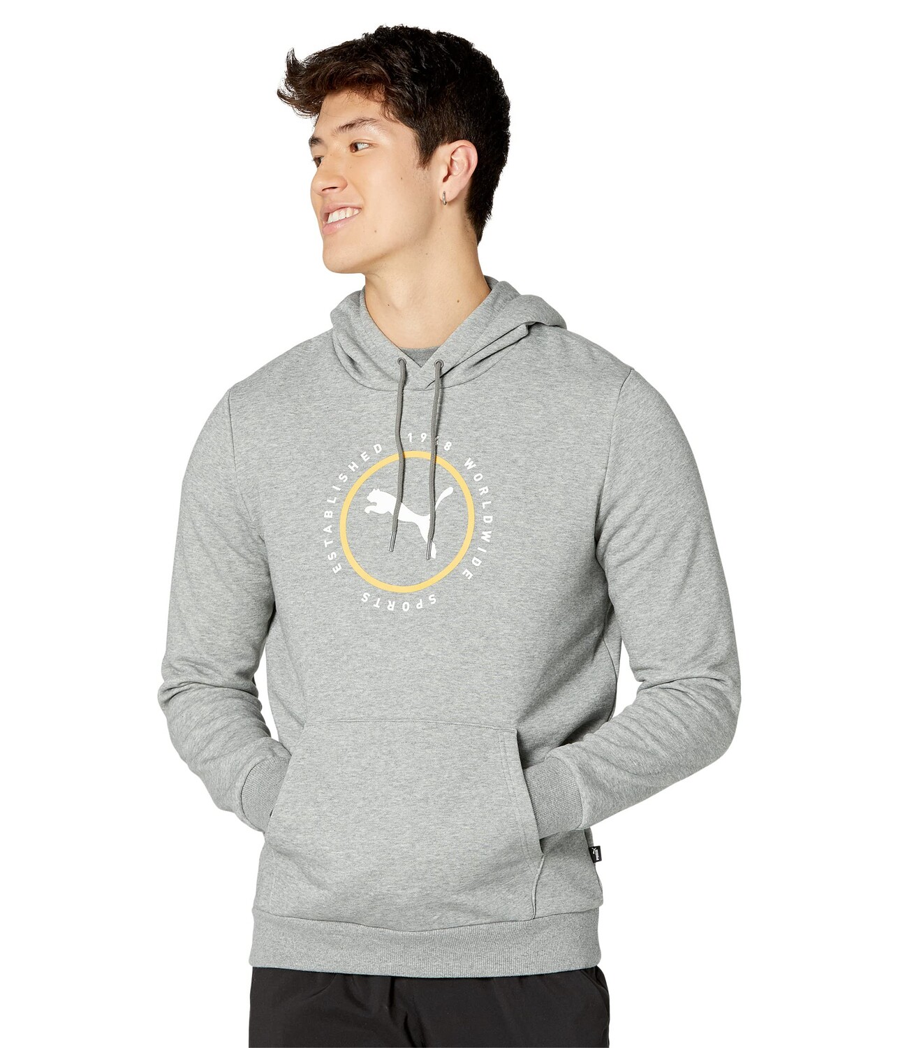 

Мужская толстовка Puma Worldwide Sports Graphic Fleece, серый