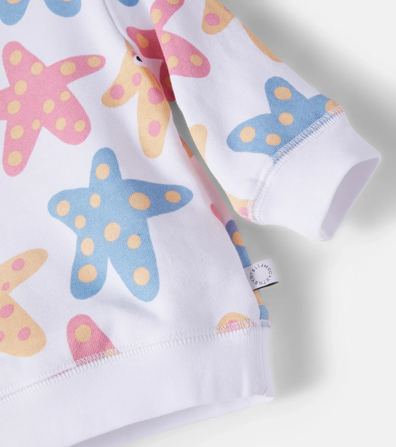 Детский свитшот с принтом Stella Mccartney Kids, белый — фото 4