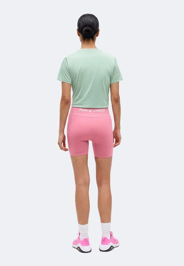 Леггинсы с технологией Dri-fit, Short - leggings Nike Performance peony/white, белый — фото 3