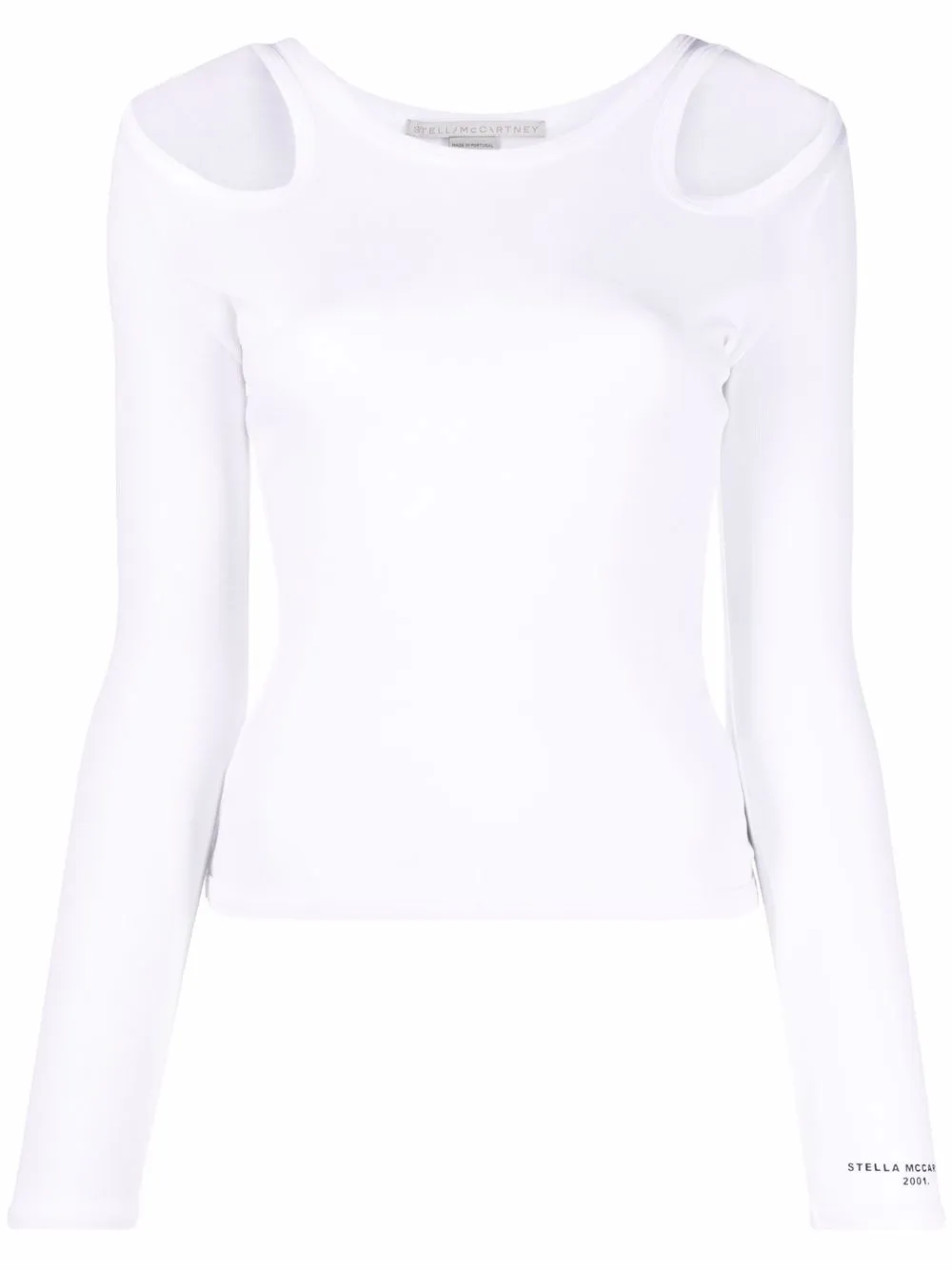 

Топ с длинными рукавами и вырезами Stella Mccartney, белый
