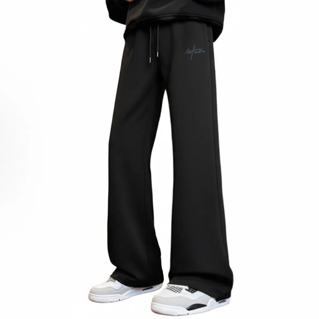 Детские повседневные брюки свободного кроя Ice Silk Cooling MINISO, Black (Light Shadow Pants Logo)