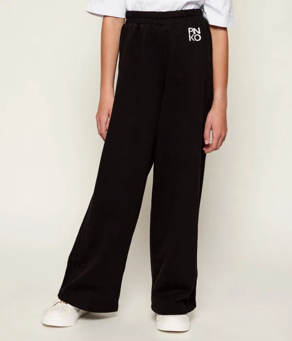 Детские спортивные штаны для девочек Relaxed Fit Pinko Up, черный