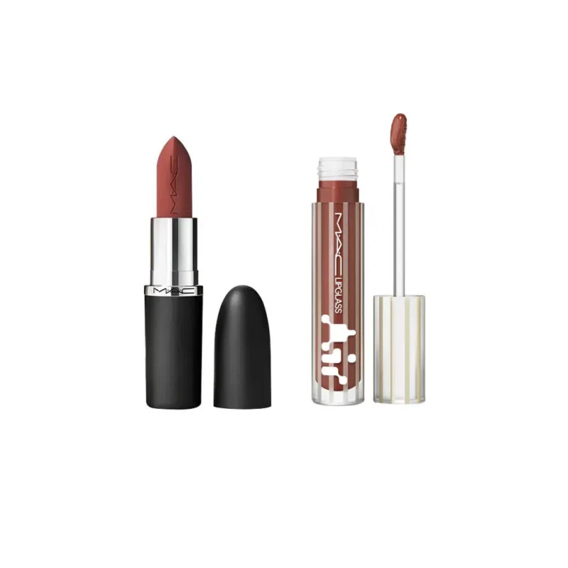 Набор для макияжа губ, MAC, #693 Bold Brown + #228 Brown Blush