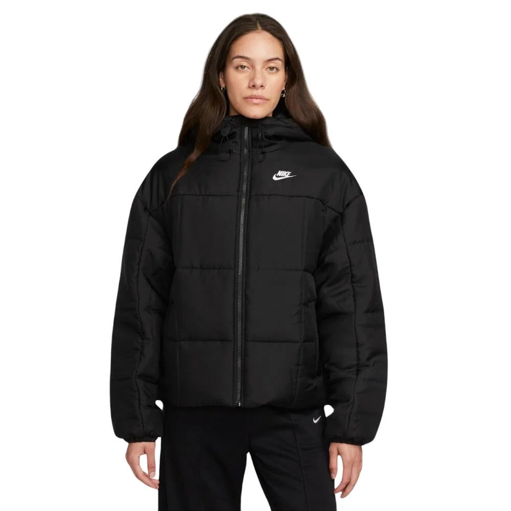 Женская спортивная куртка с утеплителем Nike NSW Therma-FIT FB7, Schwarz — фото 2