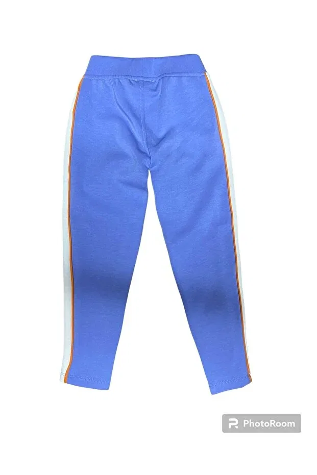 Детские леггинсы для девочек из экокожи Benetton, Purple — фото 2