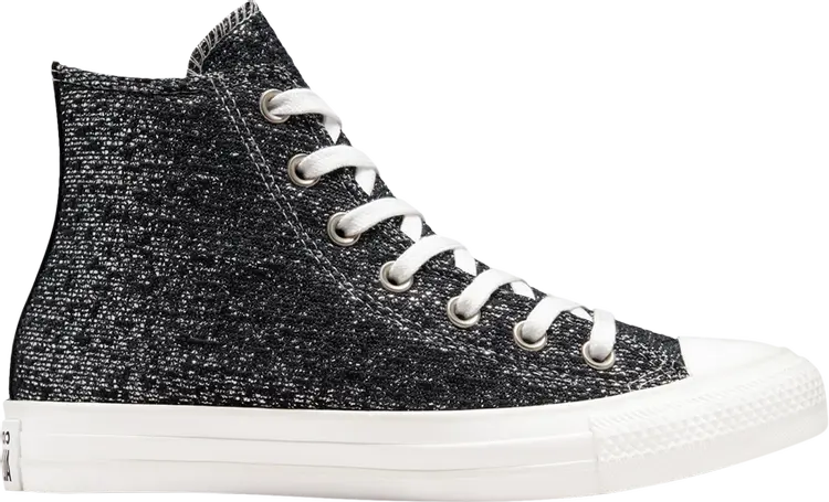 Кроссовки Converse Wmns Chuck Taylor All Star High Metallic Shimmer - Black, черный